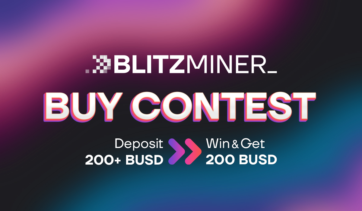 🎁 #Blitzminer Random Deposit Contest! 

💵 5 random deposits of at least 200 BUSD will be rewarded with 200 BUSD!

👉 blitzminer.io

+ RT giveaway: we will award 50 BUSD to 5 random RTs!

Earn up to 8% of your initial deposit per day!

Starts now, ends in 24h! #contest