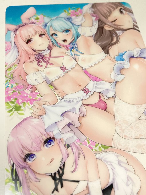 夏コミのノベルティのクリアポストカード届いた!可愛い!! 