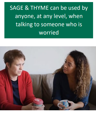 UHMB_LOD's tweet photo. Virtual SAGE & THYME Workshop today looking at our noticing, listening and responding skills for talking to someone in distress. So heart warming to hear how much our colleagues care. Book a place via TMS. 🍃 #SAGEandThyme #GreatPlaceToBeCaredFor https://t.co/EwaKEPnQ95