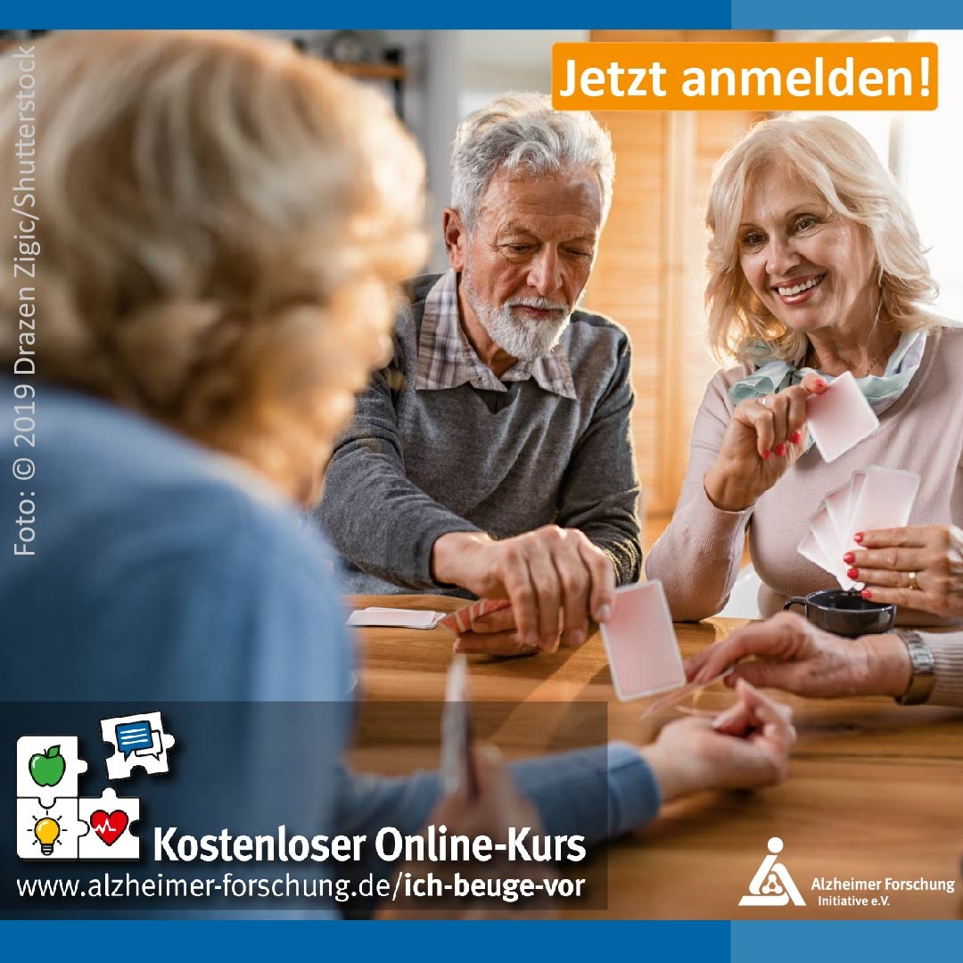 Je mehr wir uns geistig fordern, desto mehr neue Verbindungen bilden sich zwischen den Nervenzellen im Gehirn. In unserem kostenlosen #Onlinekurs vermitteln wir in acht Wochen alles über die #Alzheimer-#Vorbeugung. bit.ly/3mhIusE #ichbeugevor #alzstoppen