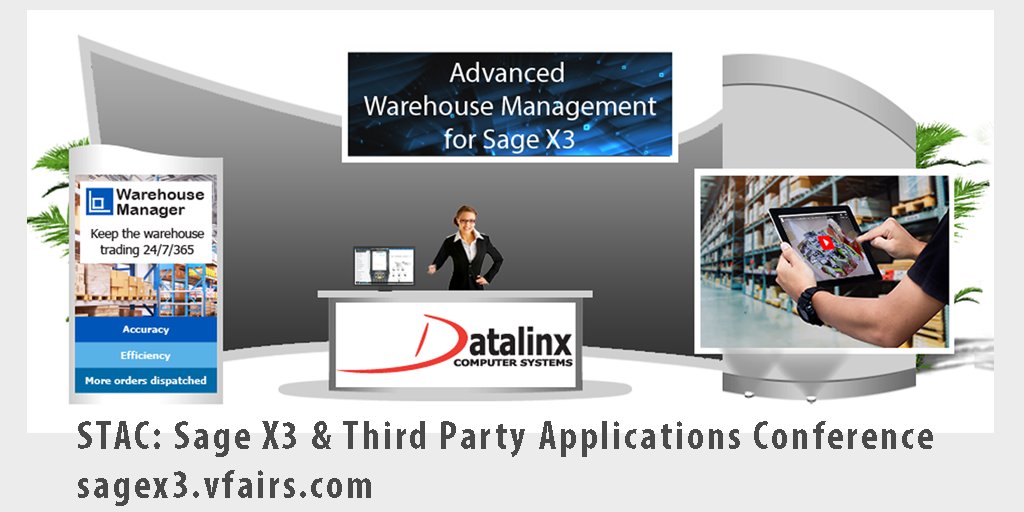 Join Datalinx’s Melvin Fletcher at the Sage X3 Third-Party Application Virtual Conference – Thursday 4th August 2022, 11:30 AM - 4:00 PM (USA EST)  sagex3.vfairs.com <a href="/SageUSAmerica/">Sage USA</a> #sagex3 #wms #manufacturing #BusinessEfficiency #whmx3 #warehousing