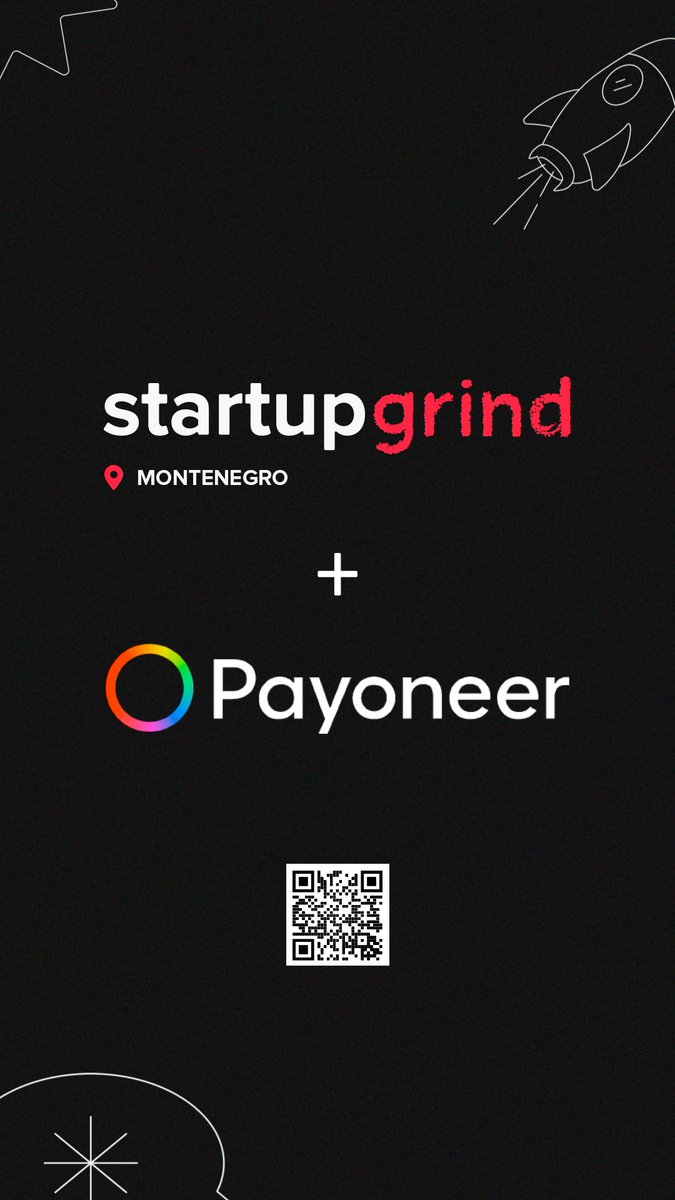 It's our pleasure to announce a new partnership between Startup Grind Montenegro and Payoneer.

As part of our continuous efforts to bring more resources and improve our local startup ecosystem, this is a big step forward.

bit.ly/3cYkA2R