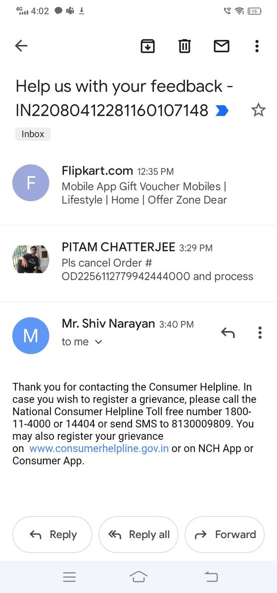 @flipkartsupport @Flipkart @_Kalyan_K @BandBajaateRaho @jagograhakjago @consaff @CimGOI As we can see, I am following up with #NationalConsumerHelpline in parallel. So, @flipkartsupport pls share delivery details on DM #ASAP. Enough of wait already! @Flipkart @_Kalyan_K @jagograhakjago @BandBajaateRaho @consaff @CimGOI #Flipkart #flipkartsupport #flipkartchorhai