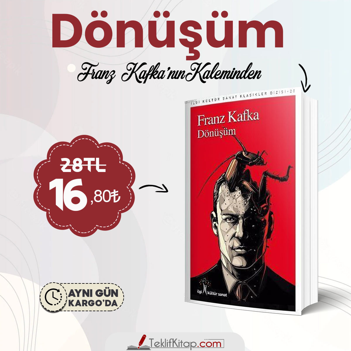📚 Dönüşüm
📍 28₺ YERİNE SADECE 16,80₺
📍 HEMEN SATIN AL:
teklifkitap.com/donusum-7
#teklifkitap
#kitabadairteklif