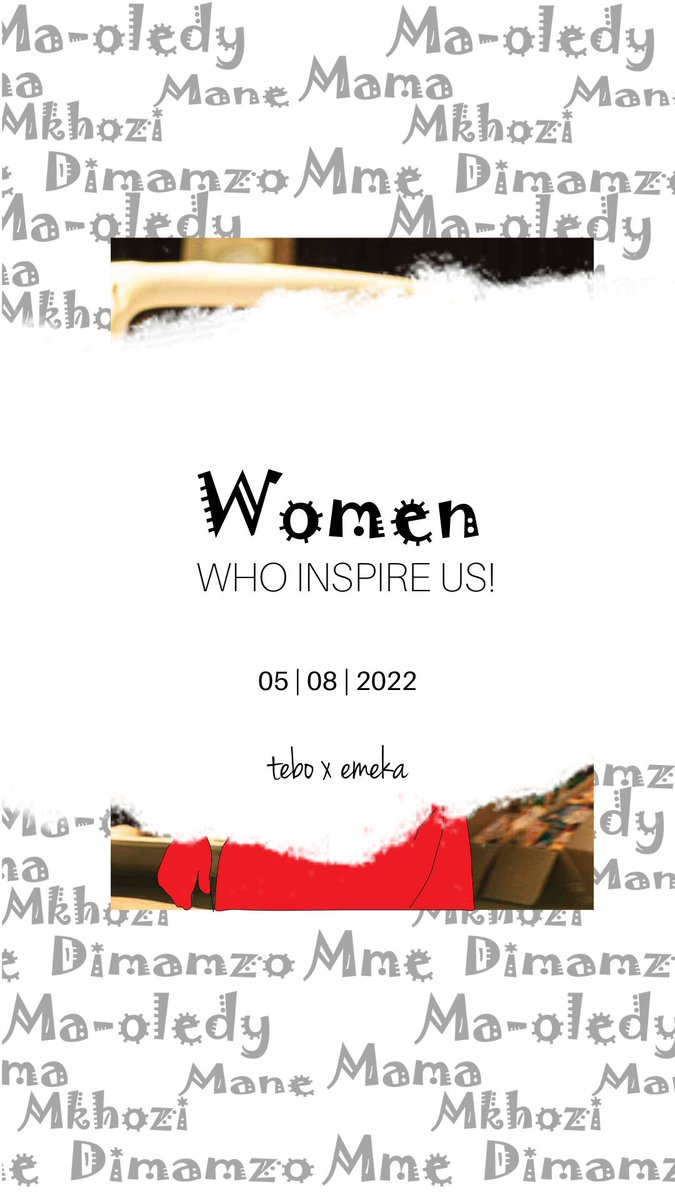 teboxemeka's tweet photo. Celebrating Women's month with gratitude and appreciation for women who inspire us.

Design drops Friday! Ay Yebo🔥🔥🔥 https://t.co/f389gjy1wv