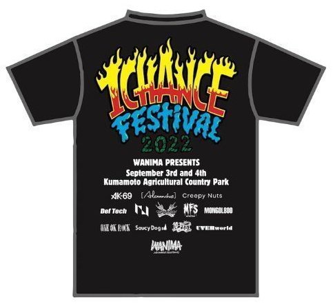 1チャンフェス　フットボールシャツ WANIMA