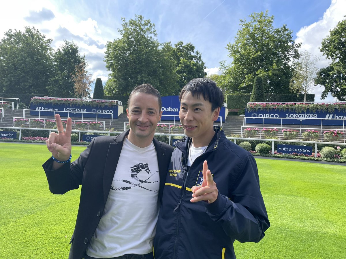 Top 🇯🇵 based jockeys Christophe Lemaire and Takeshi Yokoyama all set for the @ddfracing Shergar Cup @Ascot on Saturday.