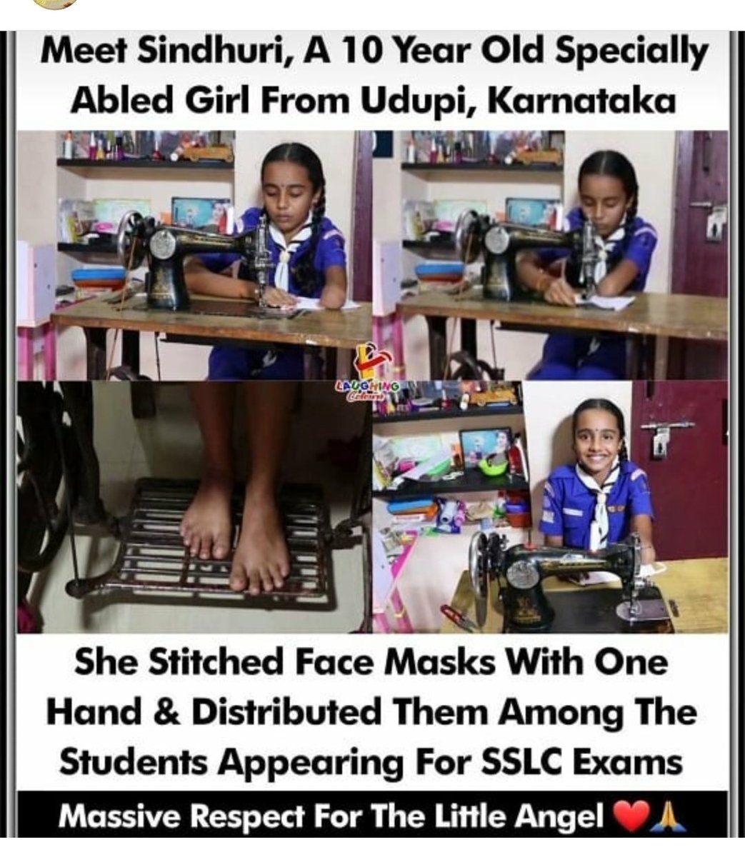 raomeenakshi7's tweet image. #Respect #GirlPower #PhysicallyDisabled ...Such people are differently abled as I've seen in the NGO ,Blind centres,these do the work which we are unable to do . I salute their spirit in learning with a positive look. God bless them 🙏