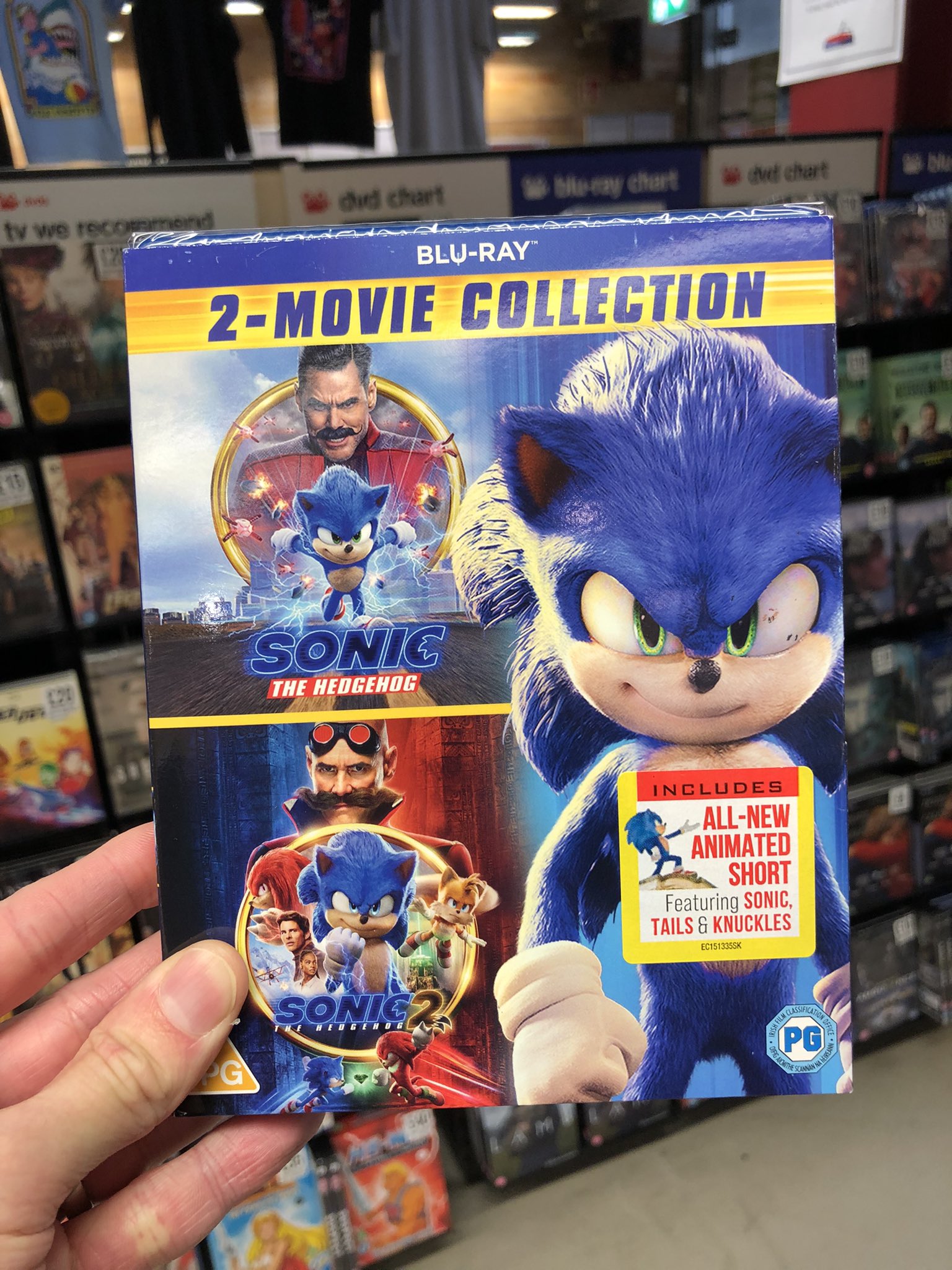 Sonic the Hedgehog 2 Movie Collection Blu Ray