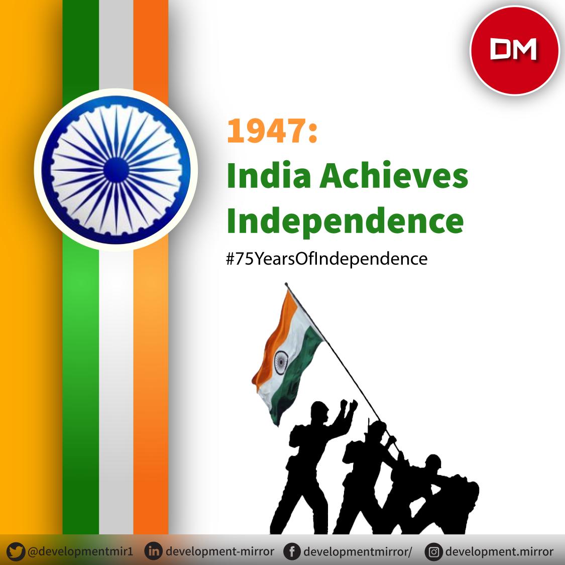 DevelopmentMir1's tweet photo. India at 75: 75 Years 75 Events

#75yearsofindependence #indiaat75 #azadikaamritmahotsav #india #75years https://t.co/9y5OQjmSb2 https://t.co/CuxdBe1ILx