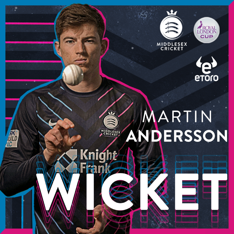 Middlesex_CCC's tweet photo. ☝️ | ANDERSSON HAS A SECOND IN THE OVER
Conor McKerr edges behind to Joe Cracknell for 12

SUR 207/7 (33.4)

WATCH LIVE ⬇️ | #OneMiddlesex