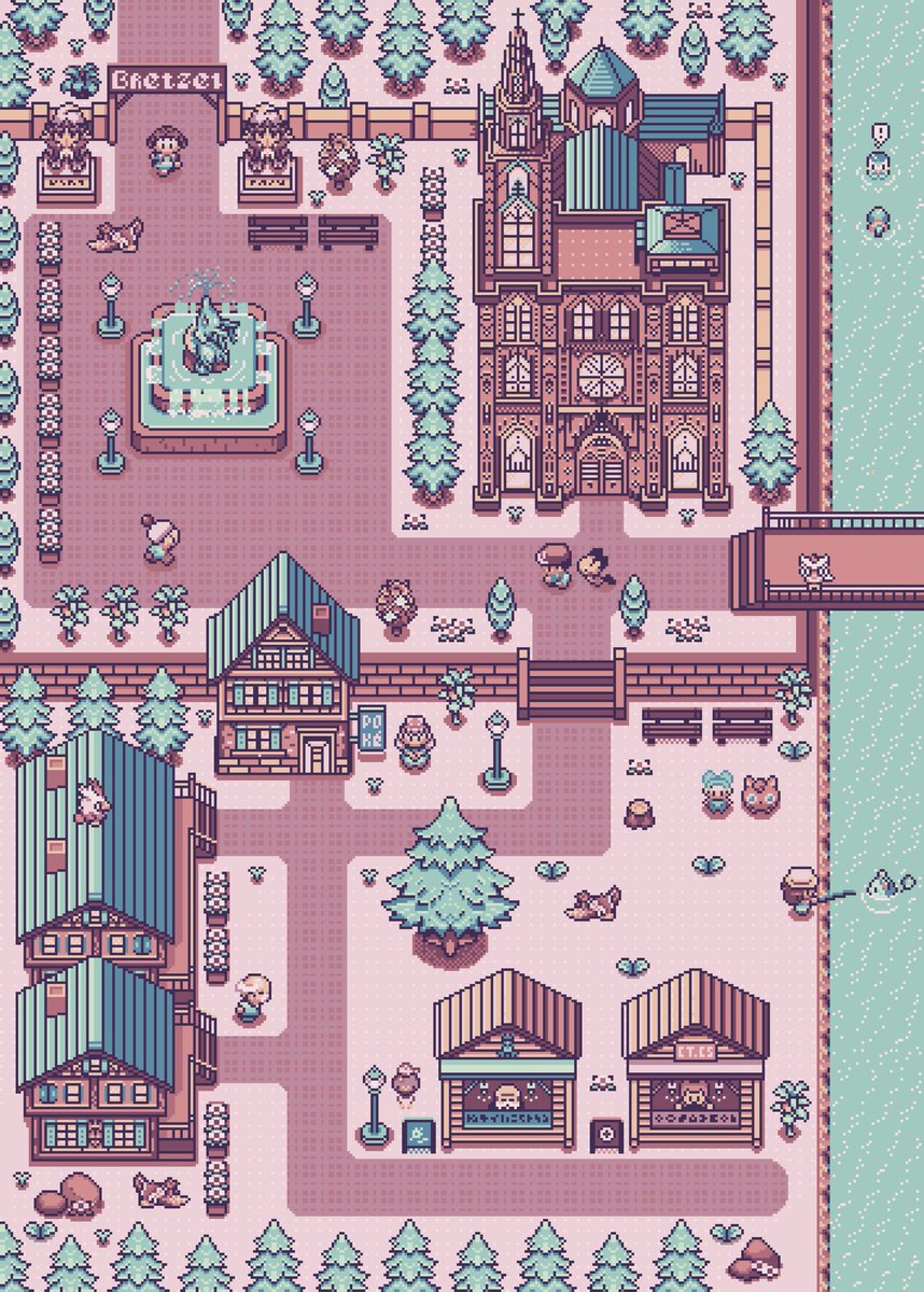 Pixel Art #pokemon inspirée de Strasbourg ! #PokemonPresents #PokemonEcarlateViolet #pixelart #pixel