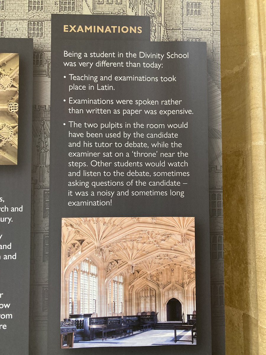 AndreuSenti's tweet photo. Així eren els exàmens a @UniofOxford #DivinitySchool antigament. Exàmens orals! https://t.co/zYRZd3zv13