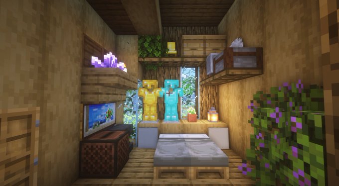 マインクラフト オークで作るサバイバルベースの作り方 Minecraft How To Build A Survival Base マイクラ建築 Youtubeマインクラフト情報局