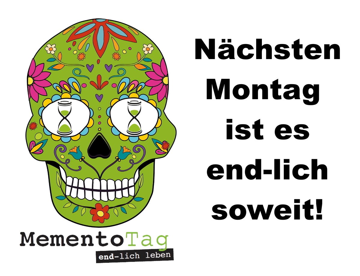 Schaut euch unbedingt mal im Veranstaltungskalender auf unserer Webseite mementotag.de an, was alles an tollen Aktionen angeboten wird, damit ihr nichts verpasst!
#mementotag #mementotag2022 #endlichleben