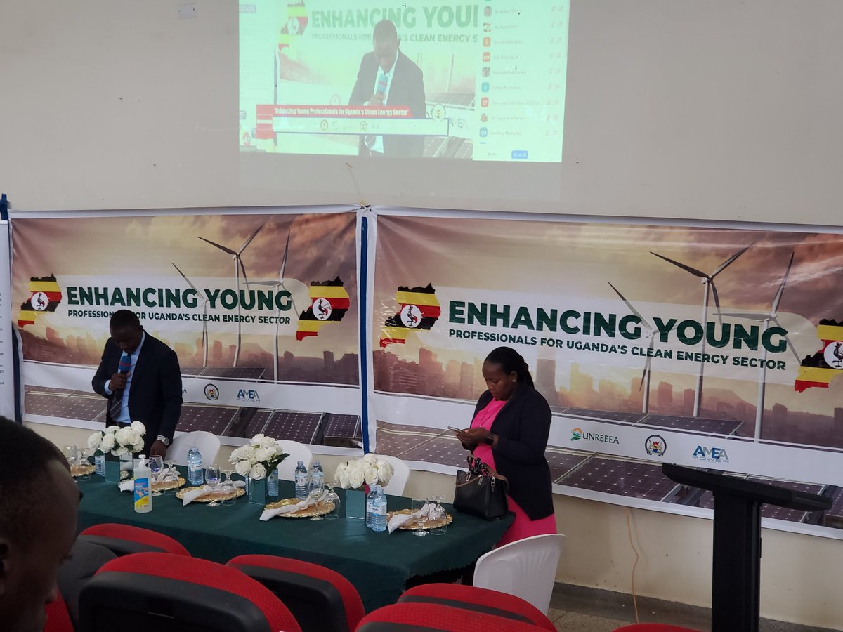Enhancing young professionals for Uganda's clean energy sector. 

Follow the discussion online. 

Meeting ID : 920 3829 3665
Password: 338304

<a href="/MEMD_Uganda/">Ministry of Energy & Mineral Development</a>
<a href="/unreeea/">Uganda National Renewable Energy Alliance(UNREEEA)</a>
@Nrepuganda
<a href="/AmeaPower/">AMEA Power</a>