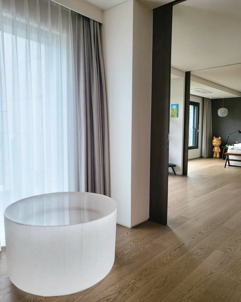 randomjoonie's tweet photo. namjoon's house is a work of art itself https://t.co/1jtmVog26x