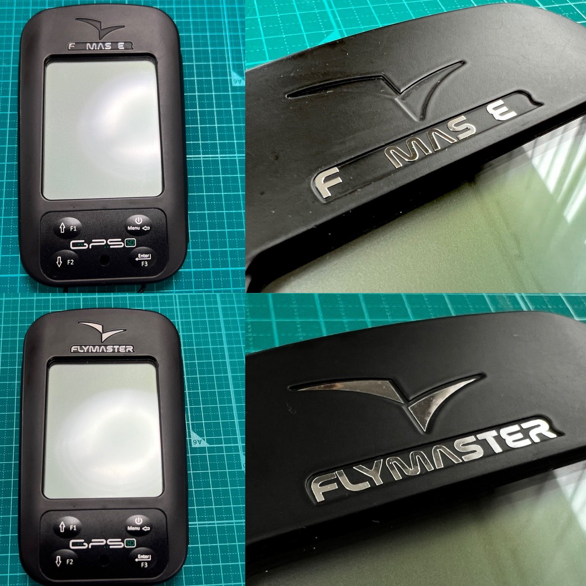 twittikun's tweet image. FLYMASTER バリオのロゴエンブレムは剥がれちゃうんですよねぇ。

調べてもエンブレムだけは無さそうなので

業務用カッティングマシーンを活かしてリペア。全然問題ない。こりゃいいぞ！

何でも出来ちゃうなオレ（笑）

#FLYMASTER
#VARIO
#flymastergpssd
#GPS
#SD
#バリオ
#ロゴリペア