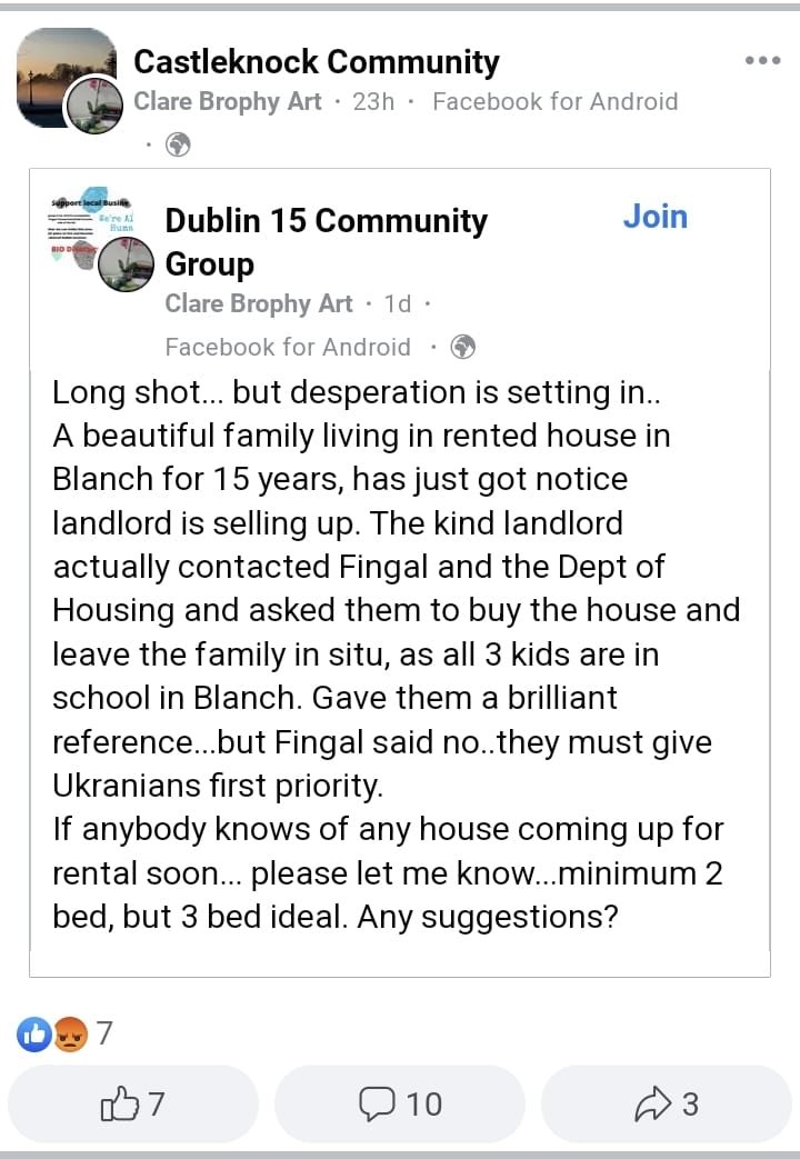 Jklunden's tweet photo. This is so wrong.  Ireland is a bad place to be if you’re Irish.  How can this happen to this family with 3 kids?? ⁦@SenatorKeogan⁩ ⁦@HMcEntee⁩ ⁦@MichealMartinTD⁩ ⁦@LeoVaradkar⁩ ⁦@griptmedia⁩ ⁦@rtenews⁩ ⁦@_IHREC⁩ ⁦@IrishInquiry⁩ https://t.co/OTySqPqIXx