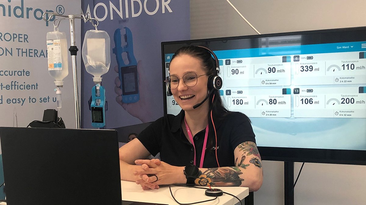 This is how we train nurses of Finnish hospital wards to use Monidor remote monitoring of IV therapy. More information: monidor.com or contact us sales@monidor.com #monidor #monidrop #usertraining #remotetraining #nurses #remotemonitoring #IVtherapy #infusion