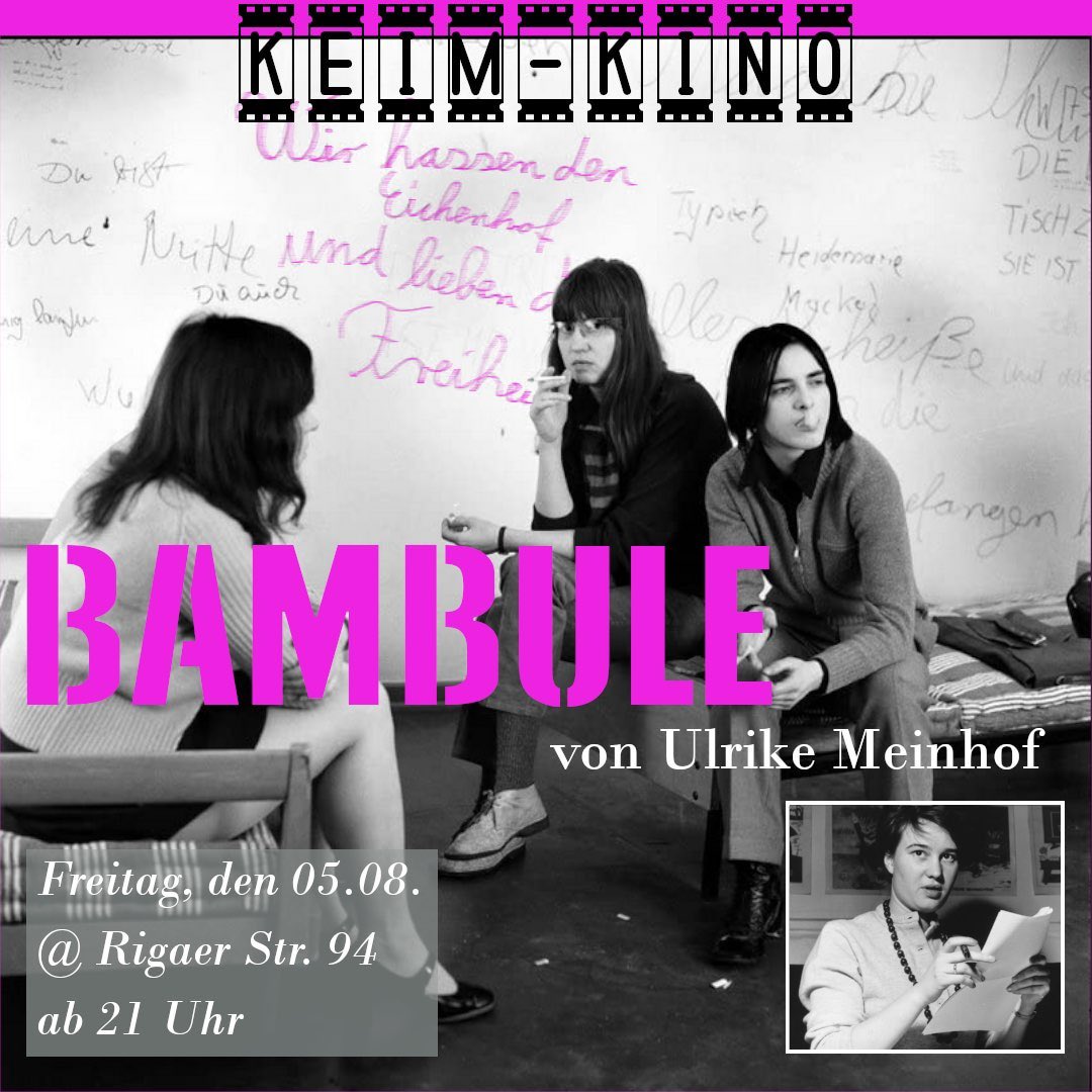 +++ FREITAG #b0508 +++

18:00 Kundgebung/Demo: Freiheit für #GiannisMichailidis!, Kottbusser Tor

21:00 Kino: „Bambule“, Keimzelle #Rigaer94