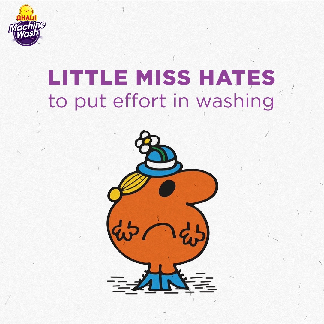 GhadiMW's tweet photo. Be like Little Miss.​

#Ghadi #GhadiMachineWash #WashingMachineSpecialist #EffortlessCleaning #laundry #WashingMachine #cleanclothes #lavender #fragrance #LittleMiss https://t.co/MBY4X6xB2P