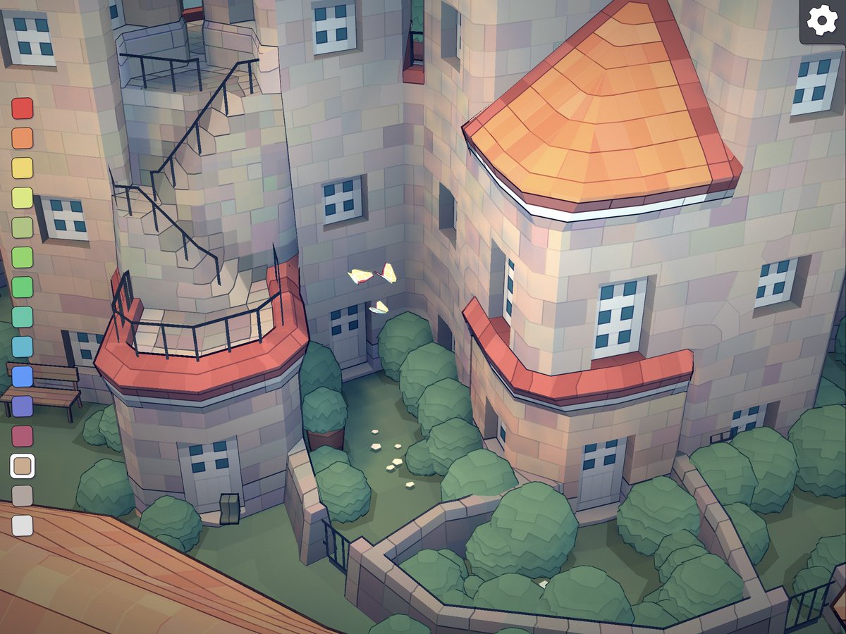 #Townscaper
Never realised before how large the butterflies are in Townscaper!