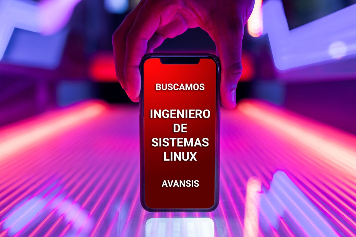 Avansis's tweet photo. 🔎 Ingeniero de Sistemas Linux en 100% remoto
🤖 Buscamos una persona con SO #Linux, experiencia en virtualización KVM, Hyper-V, Citrix o similares y habituado a entornos Cloud dockerizados. 
Envía tu #cv a selección@avansis.es https://t.co/jI0owU8e2D