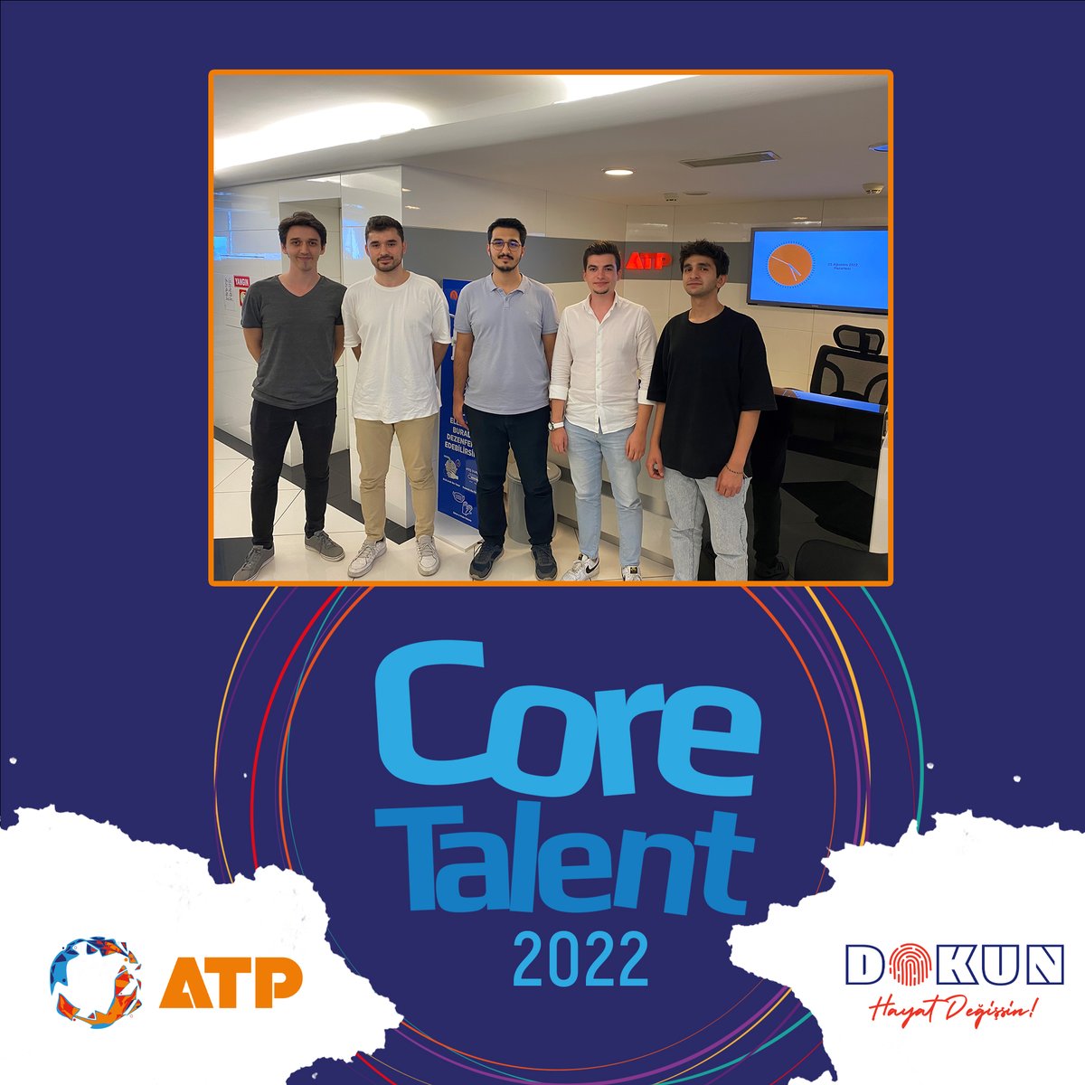 ATP_Tech's tweet photo. Genç yetenek programımız ''Core Talent 2022'' başladı. İlk kariyer adımlarını bizimle atan arkadaşlarımıza aramıza hoş geldin diyor, başarı dolu bir serüven diliyoruz. #Coretalent #ATP #ATATP #Gençyetenekprogramı #talent #kariyer https://t.co/Cgtykxq0Pb
