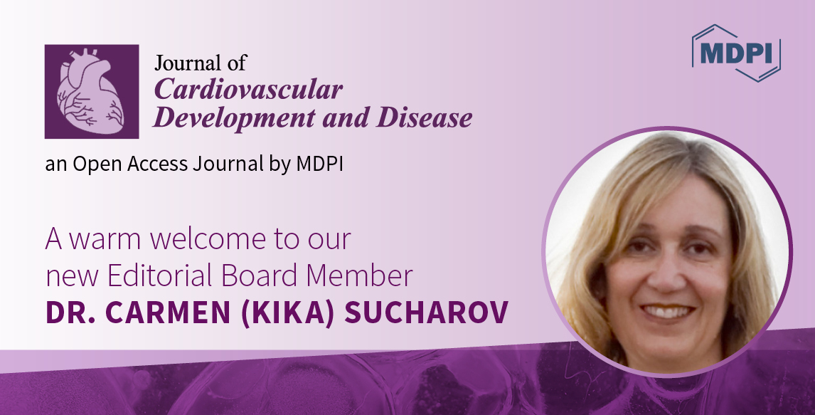 JCDD_MDPI's tweet photo. #mdpijcdd #SCIE (IF 4.415) JCDD is pleased to announce that Dr. Carmen (Kika) Sucharov from the University of Colorado School of Medicine @CUMedicalSchool has joined our Editorial Board.
#pediatricheartfailure #microRNA #metabolism #signalingpathways https://t.co/mtZoJd7gjI