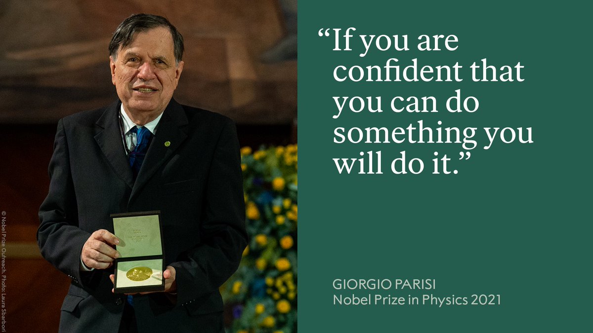 The Nobel Prize (@nobelprize) on Twitter photo Physics laureate Giorgio Parisi on the importance of self-confidence. Parisi was awarded the 2021 physics prize for discovering hidden patterns in disordered complex materials.
Today it is his 74th birthday - happy birthday! 
Read our interview with him: nobelprize.org/prizes/physics… Physics laureate Giorgio Parisi on the importance of self-confidence. Parisi was awarded the 2021 physics prize for discovering hidden patterns in disordered complex materials.
Today it is his 74th birthday - happy birthday! 
Read our interview with him: nobelprize.org/prizes/physics…