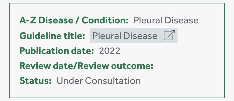 🔴 Breaking news! Ya se puede consultar la nueva actualización 2022 (aun pendiente de aprobación definitiva) de la guía clínica de la BTS sobre enfermedades pleurales. ➡️ Accede aquí: brit-thoracic.org.uk/media/455873/b…