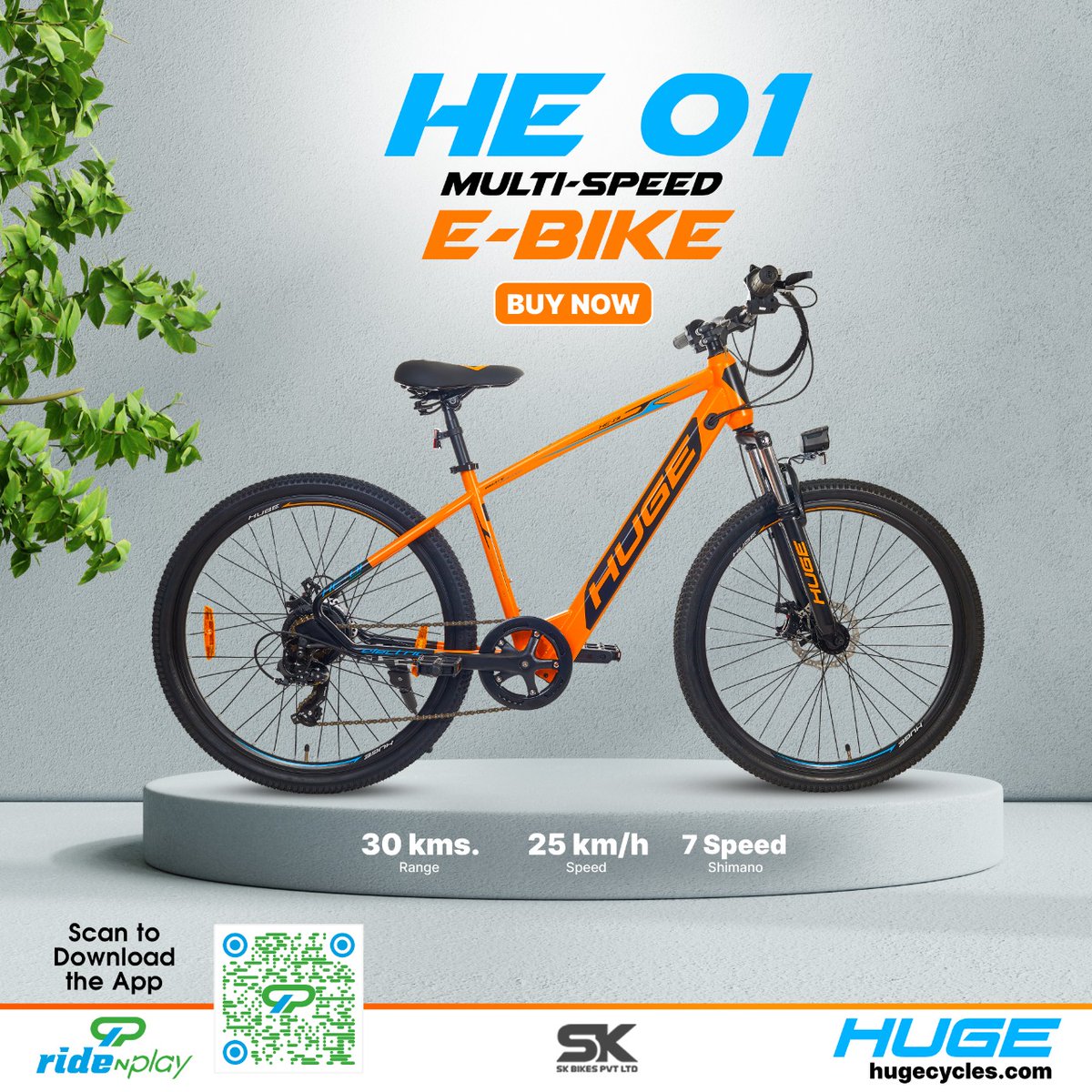 huge_electric's tweet photo. #Huge_Multi_Speed_EBike
HUGE HE - 01 Multi-Speed E-Bike with electrifying features !!
Check it out and Go for it...
.
.
#EBike #HugeEBikes #rideandplay #bestfeatures  #exciting  #bicyclelover #riderapp #excellentapp #bicycle #HugecyclesIndia

https://t.co/sqBKVhBNcz https://t.co/TLd5yeQDNH