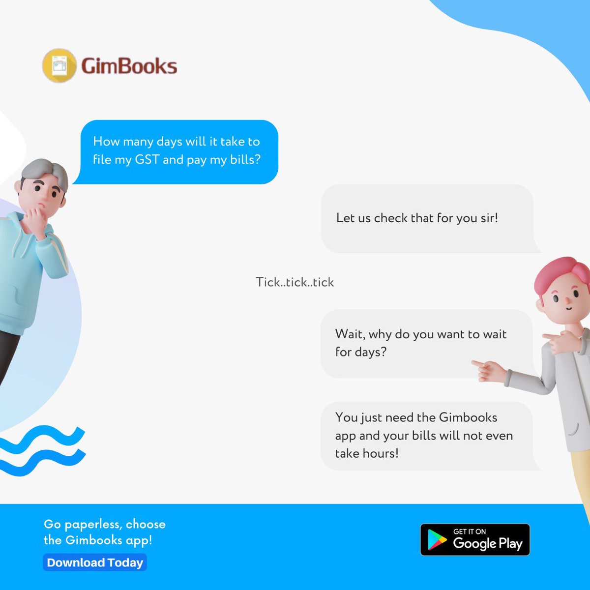 Gimbooks's tweet photo. Switch to Gimbooks it’s easy and quick! 
#GST #finance #MoneyTalks #bills https://t.co/4USWm4qAVn