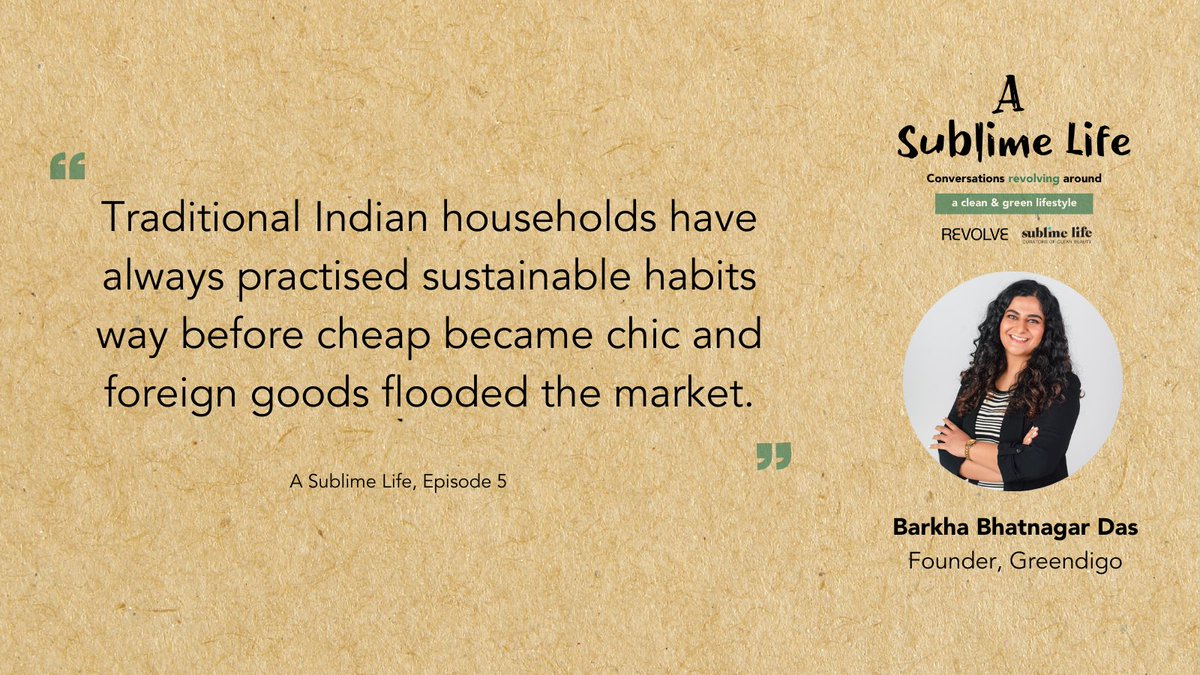Kubernein's tweet photo. Episode 5 of #ASublimeLife traces a few Indian brands' journeys toward creating #sustainableclothing & #veganbeauty.🎧https://t.co/6pPRvcc5LI. Follow up with @aadhya_sh REVOLVE article on how brands are supporting an urban Indian's sustainable lifestyle
🔖 https://t.co/71BXEThF3p https://t.co/DAmSsCJWoN