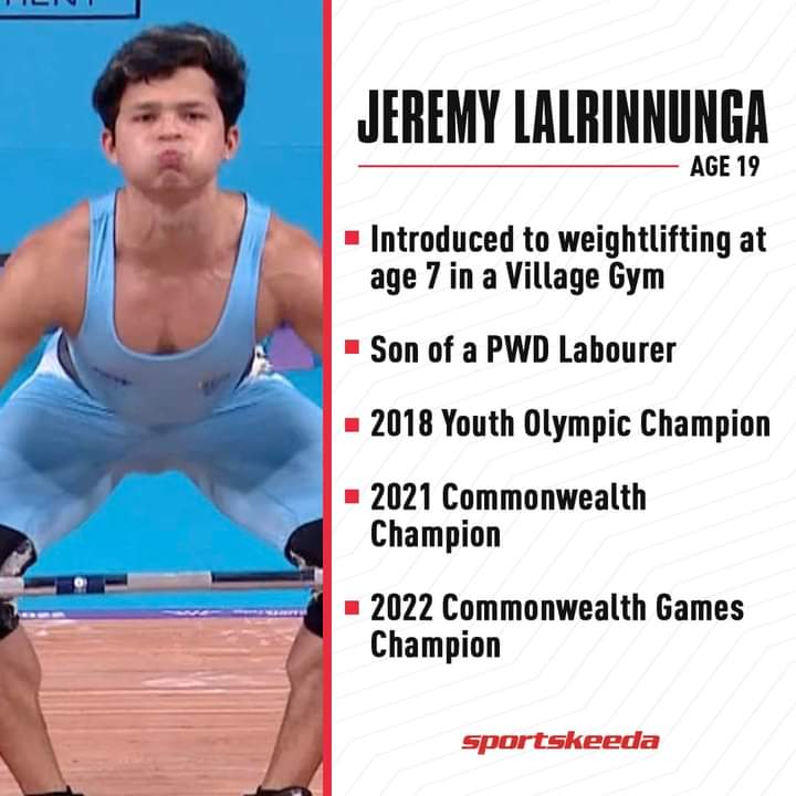 This is how real champions are born   & look like🔥🔥
Take a bow #JeremyLalrinnunga ,you are a true inspiration for current & the future generations of this nation.
You are born to rule 🤟🤟
All the Best for you future Champ!
#JaiHind🇮🇳🇮🇳
#CWG2022
