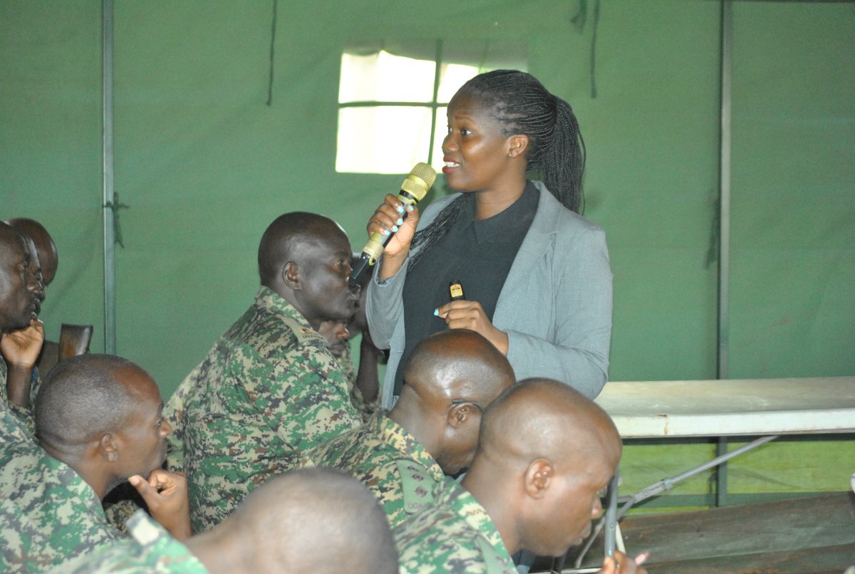 <a href="/NaggayiNoeline/">Noeline Naggayi</a> - As the state, you have the obligation to protect and, not forcefully return asylum seekers to the countries where they feel persecuted
#Training #UPDF #UGABAGXXXVII on refugee rights and protection at PSO TC, Singo
<a href="/NLinUganda/">Embassy of the Netherlands in Uganda</a> <a href="/UPDFspokespersn/">-</a> <a href="/RefugeesUganda/">OPM/Refugees office</a>