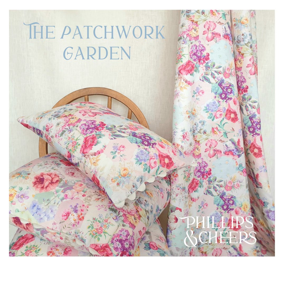 phillipscheers's tweet photo. Pleased to share the first 
Phillips And Cheers fabric is now on my website! Patchwork Garden is inspired from years of collecting beautiful floral vintage and antique swatches. I hope you like it! #periodliving #englishhome #countryliving #homestyle #homesandantiques #florals https://t.co/jDPpT9ssCx