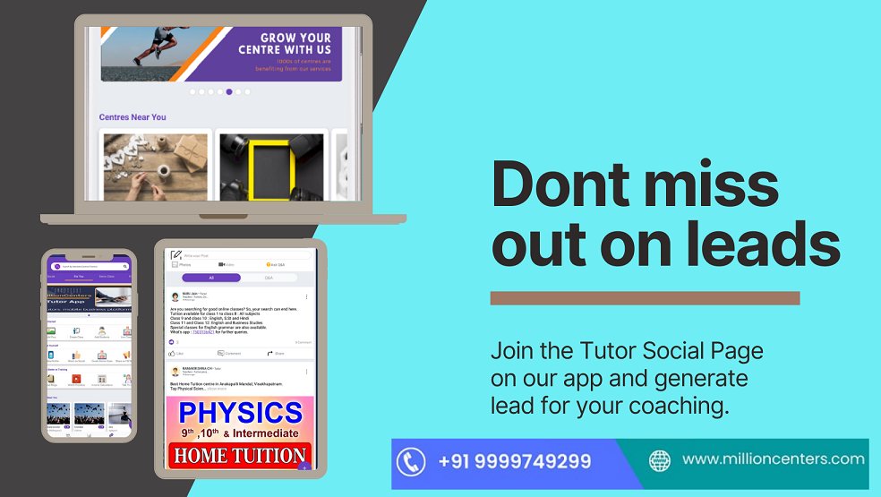 millioncenters's tweet photo. 2 Things to know about MillionCenters:

MillionCenters helps tutors re-imagine Hybrid learning and get things done with delivery modules .👩‍🏫

MillionCenters is one of its kind solution assisting tutors by creating analytical data for small businesses🔥. https://t.co/ZQYTjeXdY8