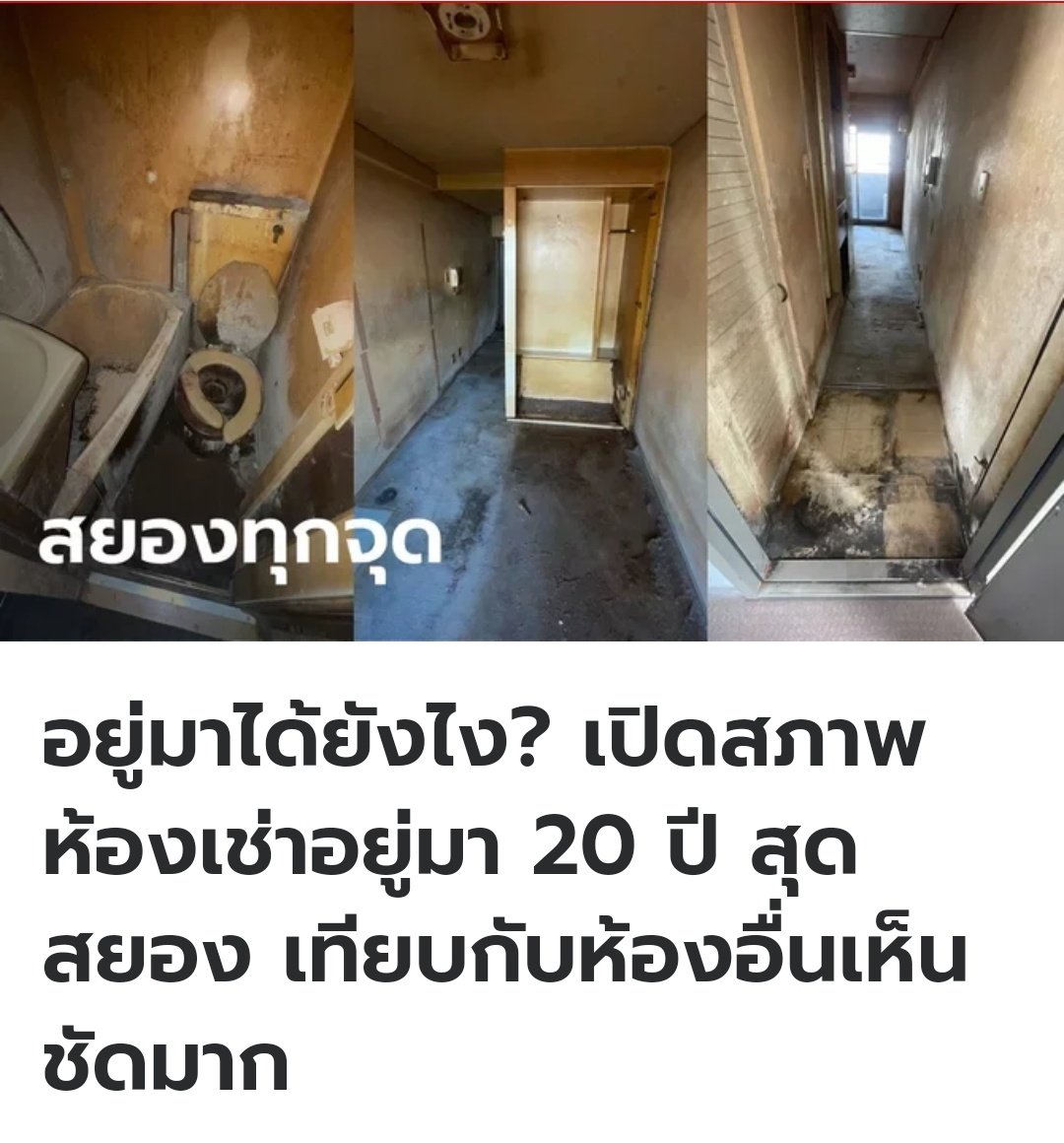 TarotYouuuu's tweet image. อีเหี้ย ห้องสยองมากมึง  เขาอยู่มานานถึง 20 ปีในห้องสภาพแบบนี้ได้ไงวะเนี่ยย !!!!!!