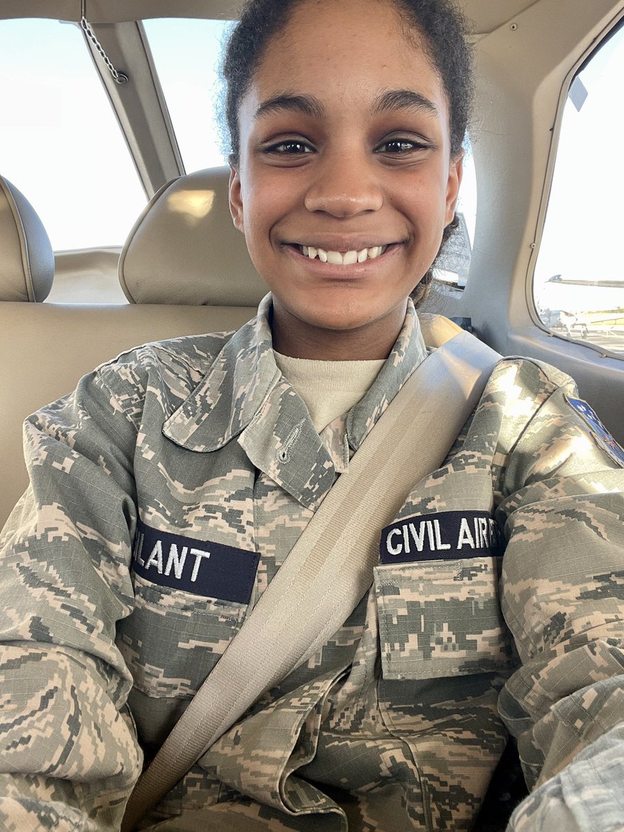 JBVPhoto's tweet photo. CAP Cadet Airmen Sonya Z. Vigilant ready for her first flight ✈️. https://t.co/W6cYHouuqx