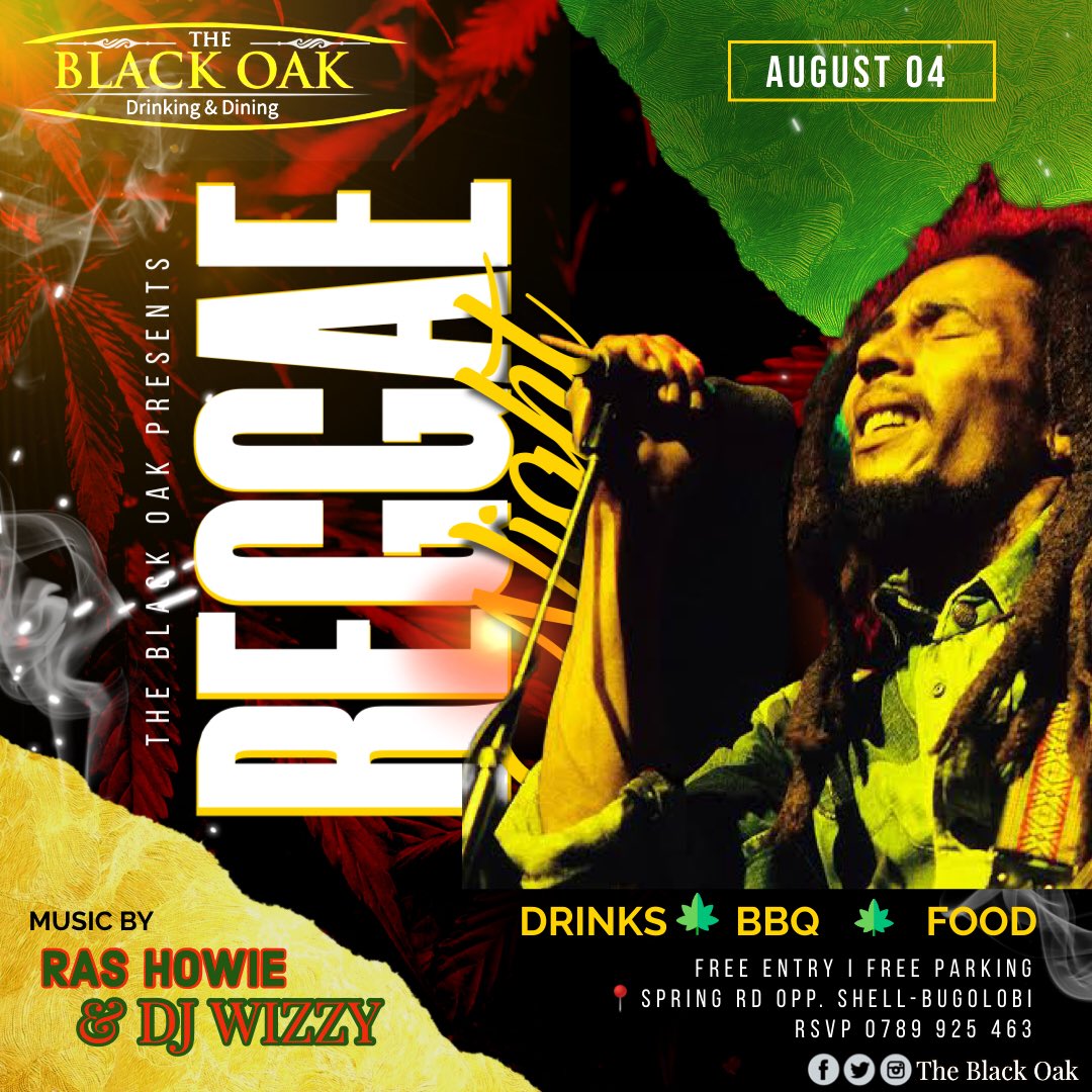 “Reggae music is not just entertainment. There's an idea behind it, a way of life behind the music, which is a positive way of life, which is a progressive way of life for better people.” ~Ziggy Marley
#ReggaeNight