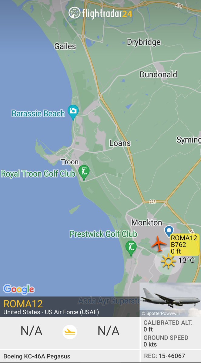 BloodyPolitics's tweet photo. 2. Another 🇺🇸 USAF KC46A Pegasus tanker ⛽ preparing to depart: 

#ROMA12
Reg 15-46067
#planespotting 
#avgeek 

https://t.co/oruYhFRDWF https://t.co/DuAwgLA1Kx