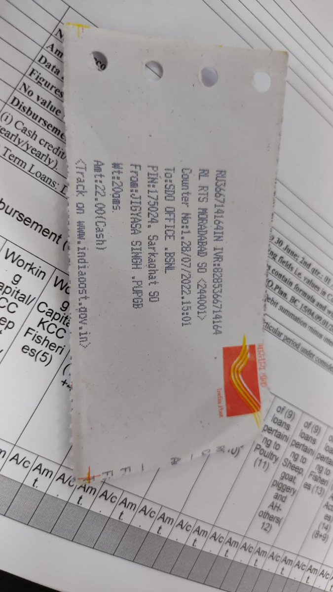 bjesh88cdlmec's tweet photo. @indianpostoffice
Timly letter is not being delivered
Concern Please take necessary action https://t.co/a1kOza6sOI