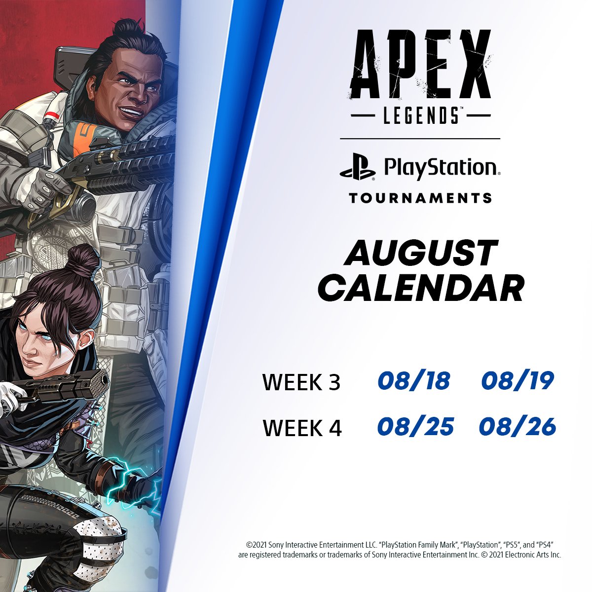Have you already played in the PlayStation Tournaments: Open Series in Apex Legends? What are you waiting for? 🤔 

If you're looking for an excellent competitive opportunity, make sure to check the schedule below 👇

esl.gg/ApexLegends_PS4