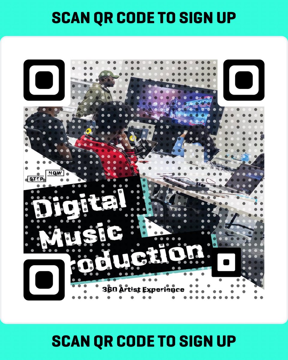officialstepnow's tweet image. FULLY BOOKED🔐 we have reached full capacity on our creative media programme.

But not to worry! We still have spaces available for Tech- Artificial Intelligence and Digital Music Production🔥 

Scan the QR Code to Sign Up✔️

#stepnow #patternyourfuture #summerholidays
