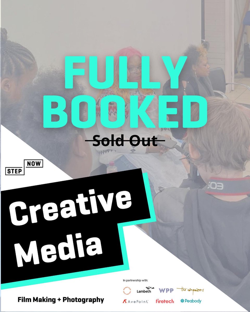 officialstepnow's tweet image. FULLY BOOKED🔐 we have reached full capacity on our creative media programme.

But not to worry! We still have spaces available for Tech- Artificial Intelligence and Digital Music Production🔥 

Scan the QR Code to Sign Up✔️

#stepnow #patternyourfuture #summerholidays