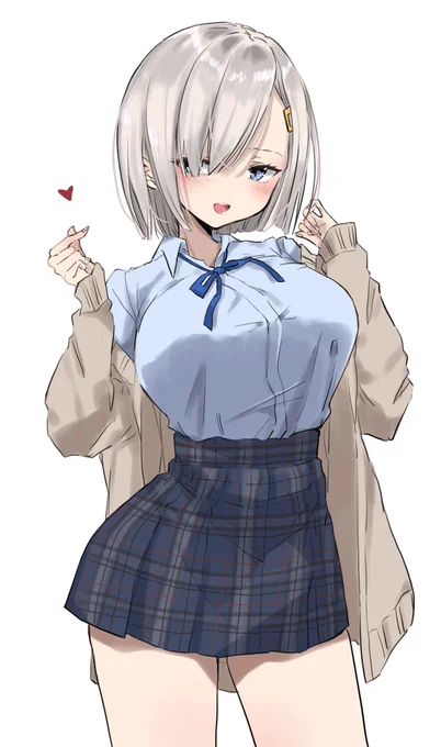激マブな浜風先輩に不意に♡サインされて昇天しそう 