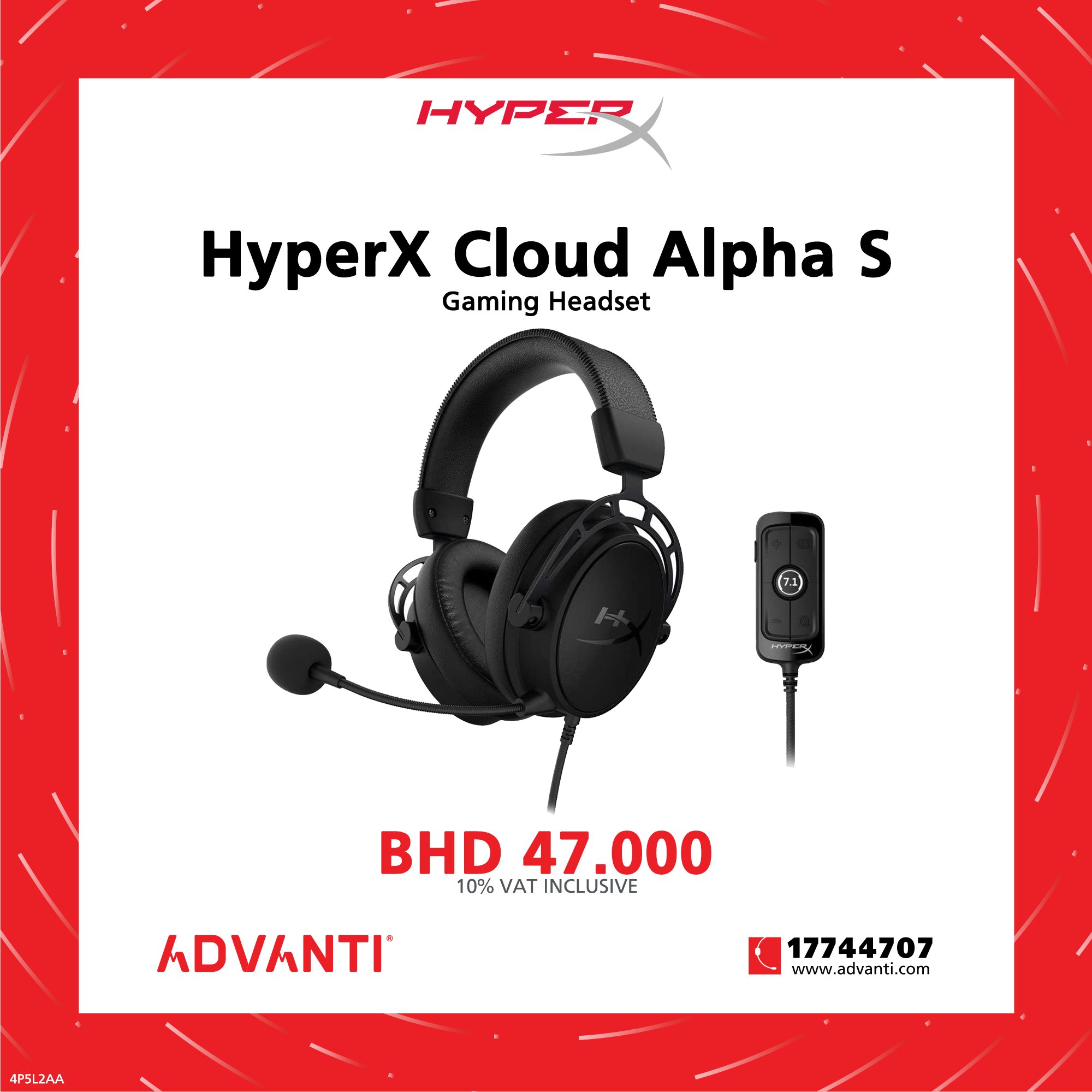 Gaming Headset Hyperx - Cloud Alpha S - 4P5L2AA