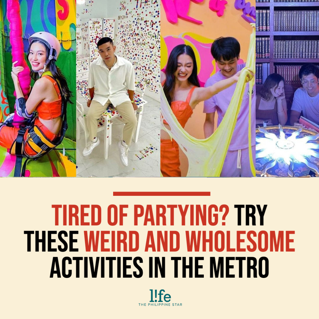 philstarlife's tweet photo. Who said slime and fantasy photoshoots were just for kids? ๐ฅณ Check out our fave weird and wholesome weekend spots at https://t.co/R8ux4474Kl.
#WeekendHangs https://t.co/NRFvwHzUHK